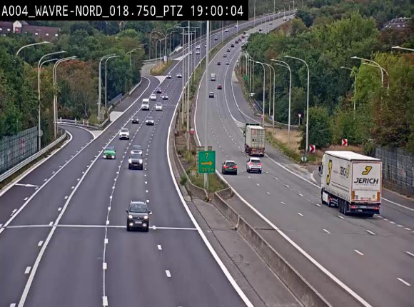 Webcam traffic E411(A4) - BK 18.7 - Bierges (Wavre Nord)