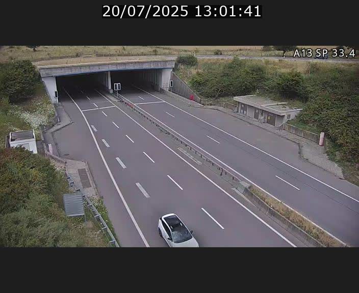 Webcam trafic sur A13 à hauteur d'Altwies en direction de Mondorf-les-bains et en provenance de l'Allemagne