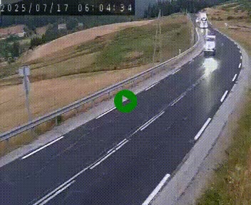 Webcam routière au niveau du col de la Chavade en Ardèche, sur la N102 à 1266 mètres d'altitude