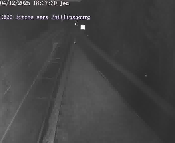Webcam sur la D620, sur le contournement de Bitche. Vue orientée vers Philippsbourg