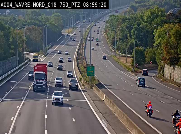 Webcam traffic E411(A4) - BK 18.7 - Bierges (Wavre Nord)