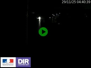 Caméra autoroute sur A6 - Valvert, près de Lyon, en direction de Paris, à hauteur de la sortie 36 Porte du Valvert