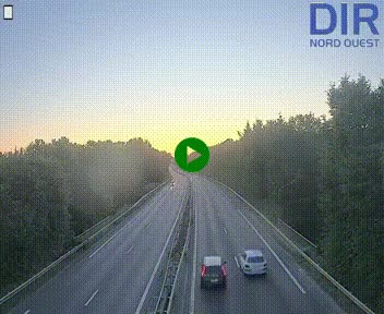 Webcam sur le périphérique de Caen (N814) à l'est de la ville, à Mondeville hauteur de la sortie 2, Presqu'île-Rives de l'Orne, au bout de l'autoroute A13