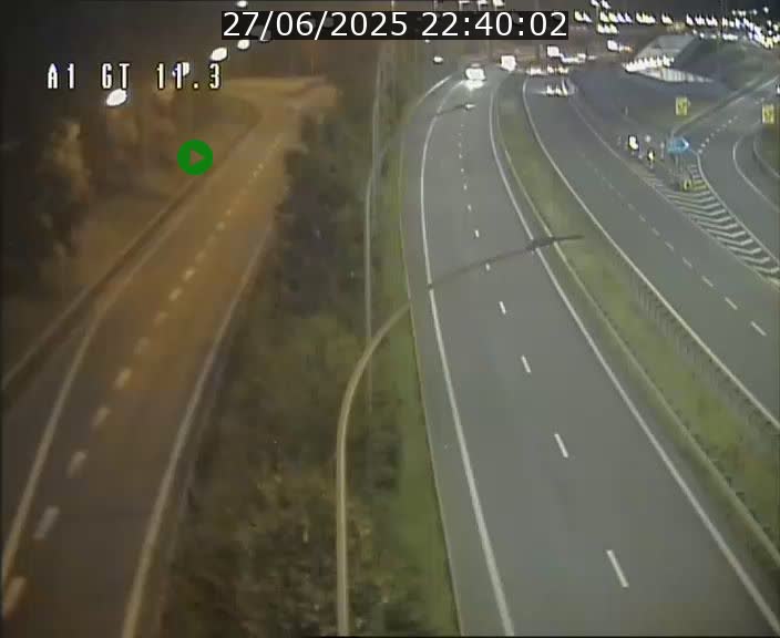 Traffic live webcam Luxembourg Senningerberg - A1 direction Allemagne - BK 11.3