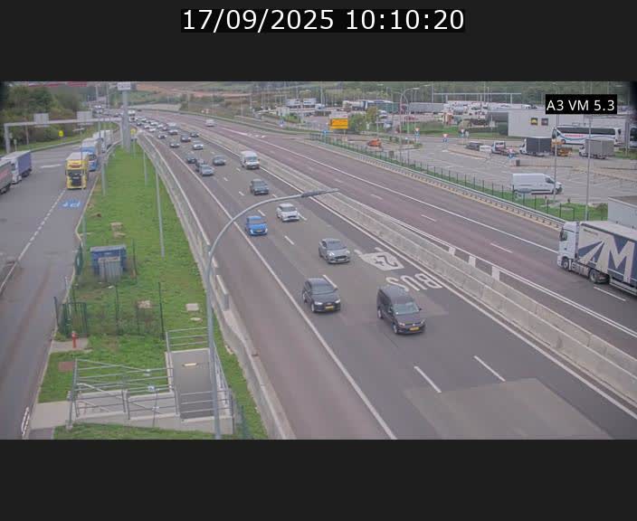 Traffic live webcam Luxembourg Aire de Berchem - A3 - BK 5 - direction France
