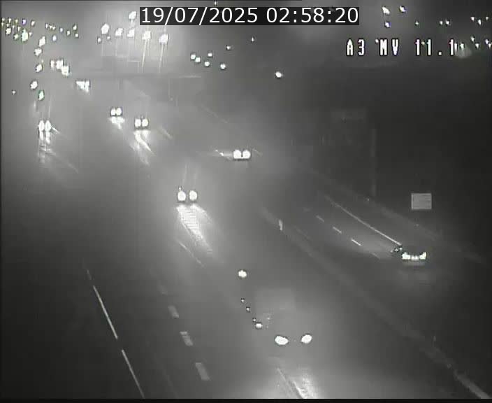 Traffic live webcam Luxembourg Croix de Bettembourg A3 - BK 11.1 - direction Luxembourg-ville