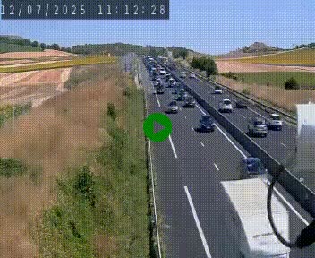 Caméra autoroute A75 à hauteur de Le Crest, en direction de Montpellier