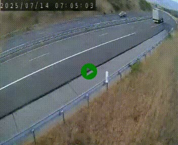 Caméra autoroutière France - A75, Engayresque, entre Millau et Séverac-le-Chateau, en direction de Montpellier