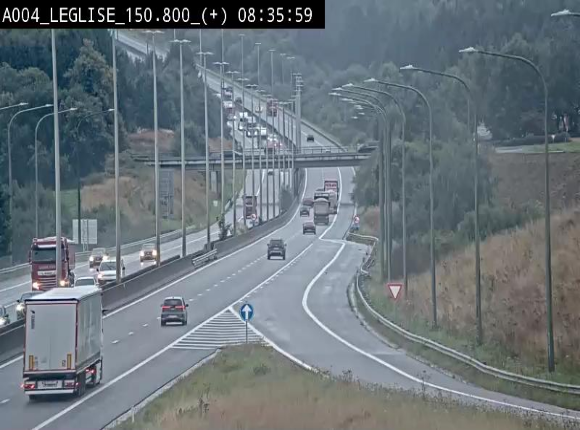 Caméra autoroute Belgique - Côte de Léglise, E411(A4) direction Luxembourg
