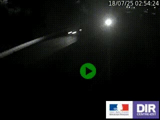 Caméra autoroutière sur l'A47 à hauteur de Givors, a proximité de Lyon. La webcam est orientée vers Lyon