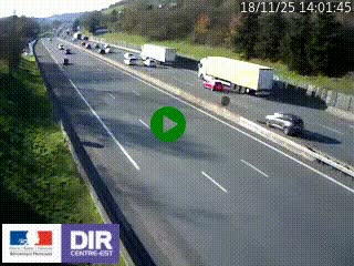 Webcam routière à Saint-Etienne-Terrenoire sur la RN88 avant la jonction entre l'A72 et le Boulevard Périphérique de Saint-Etienne