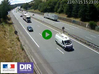Webcam routière à Saint-Etienne-Terrenoire sur la RN88 avant la jonction entre l'A72 et le Boulevard Périphérique de Saint-Etienne
