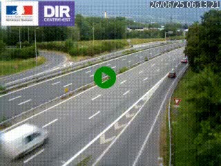 Caméra routière à hauteur de la sortie 15 Chambéry-centre au PK 4,103 en direction d'Albertville