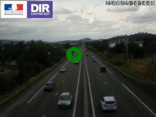 Caméra autoroute à Saint-Etienne (Les Littes) à hauteur du Ikea Saint-Etienne sur l'A72 en direction de Roanne