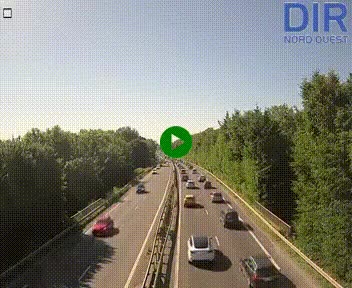 Webcam sur le périphérique de Caen (N814) à l'est de la ville, à Mondeville hauteur de la sortie 2, Presqu'île-Rives de l'Orne, au bout de l'autoroute A13