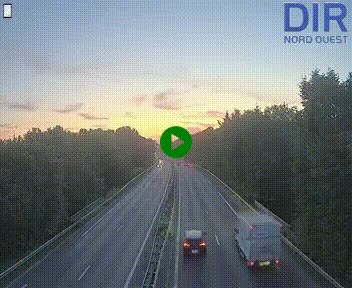 Webcam sur le périphérique de Caen (N814) à l'est de la ville, à Mondeville hauteur de la sortie 2, Presqu'île-Rives de l'Orne, au bout de l'autoroute A13