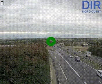 Webcam au début de l'A84 sur le périphérique Ouest de Caen (N814) à hauteur de la sortie 9, Porte de Bretagne