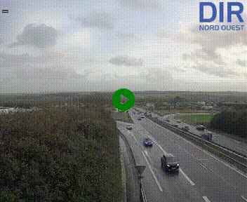 Webcam au début de l'A84 sur le périphérique Ouest de Caen (N814) à hauteur de la sortie 9, Porte de Bretagne