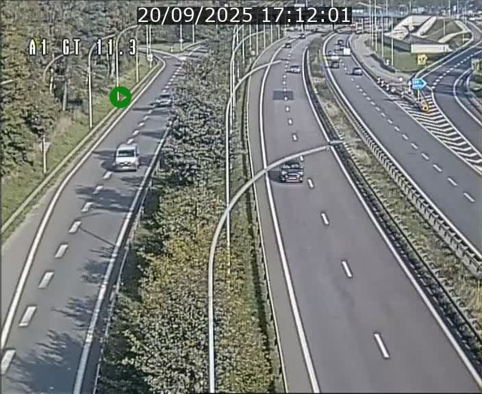 Traffic live webcam Luxembourg Senningerberg - A1 direction Allemagne - BK 11.3