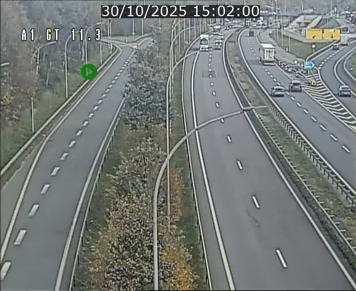 Traffic live webcam Luxembourg Senningerberg - A1 direction Allemagne - BK 11.3