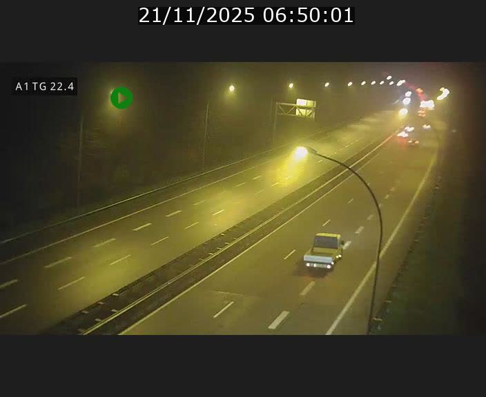 Traffic live webcam Luxembourg Flaxweiler - A1 direction Luxembourg - BK 22.4
