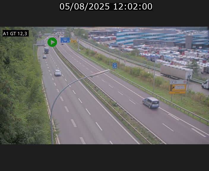 Traffic live webcam Luxembourg Senningerberg - A1 direction Allemagne - BK 12.3