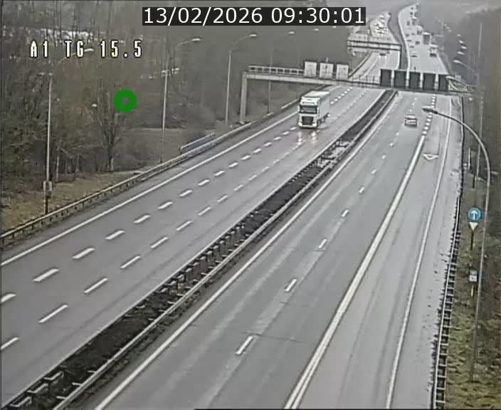 Traffic live webcam Luxembourg Munsbach - A1 direction Luxembourg - BK 15.5