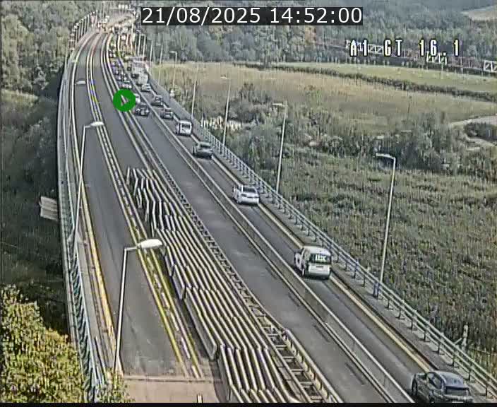 Traffic live webcam Luxembourg Niederanven - A1 direction Allemagne - BK 16.1