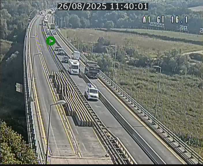 Traffic live webcam Luxembourg Niederanven - A1 direction Allemagne - BK 16.1
