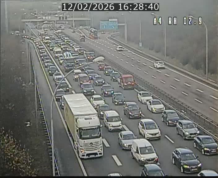 Webcam traffic A4 Luxembourg - BK 2.9 - Croix de Cessange (direction Luxembourg)