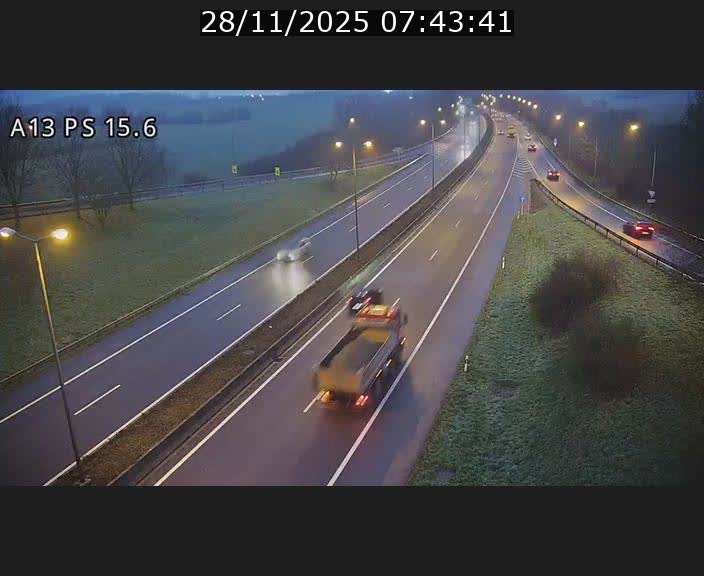 Traffic live webcam Luxembourg Kayl - A13 direction Dudelange - BK 15.6
