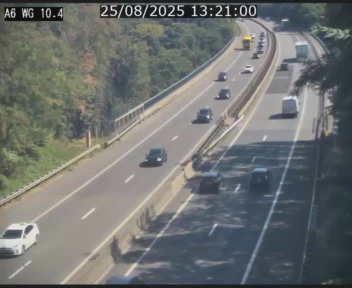 Traffic live webcam Luxembourg Mamer - A6 - BK 10.4 - direction Luxembourg/France/Allemagne