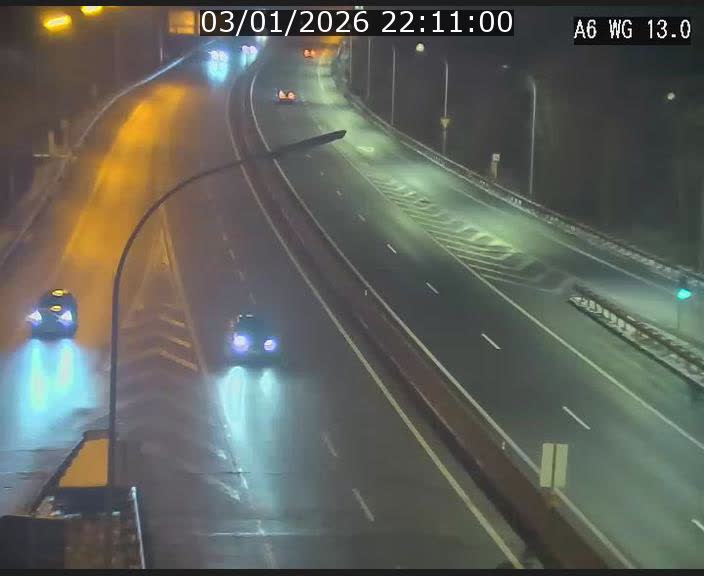 Traffic live webcam Luxembourg Mamer - A6 - BK 13 - direction Luxembourg/France/Allemagne