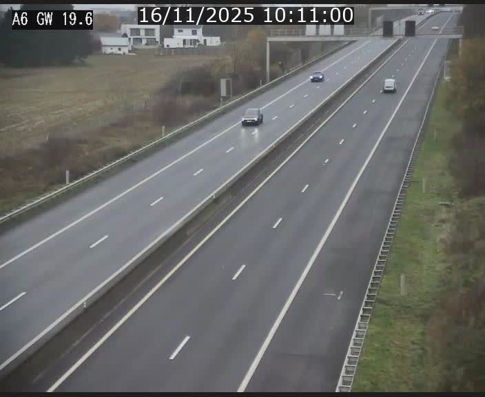 Traffic live webcam Luxembourg - Steinfort - A6 - BK 19.6 - direction Belgique