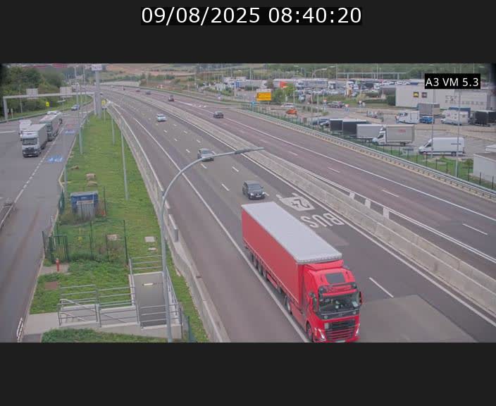 Traffic live webcam Luxembourg Aire de Berchem - A3 - BK 5 - direction France