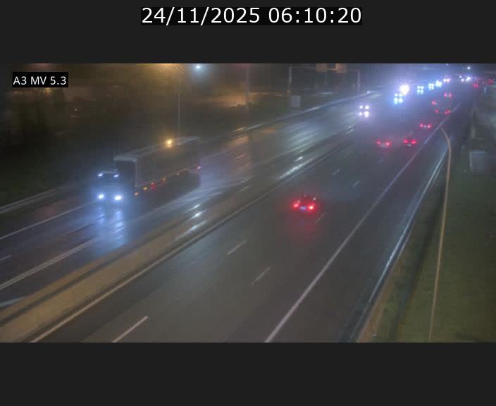 Webcam à l'Aire de Berchem au Luxembourg sur l'A3. Vue orientée vers la France