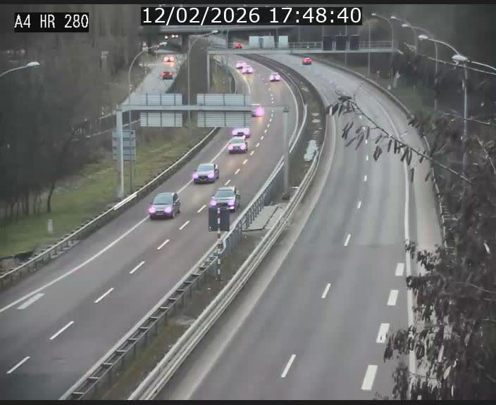 Webcam traffic A4 Luxembourg - BK 0.2 - P+R Bouillon (direction Luxembourg)