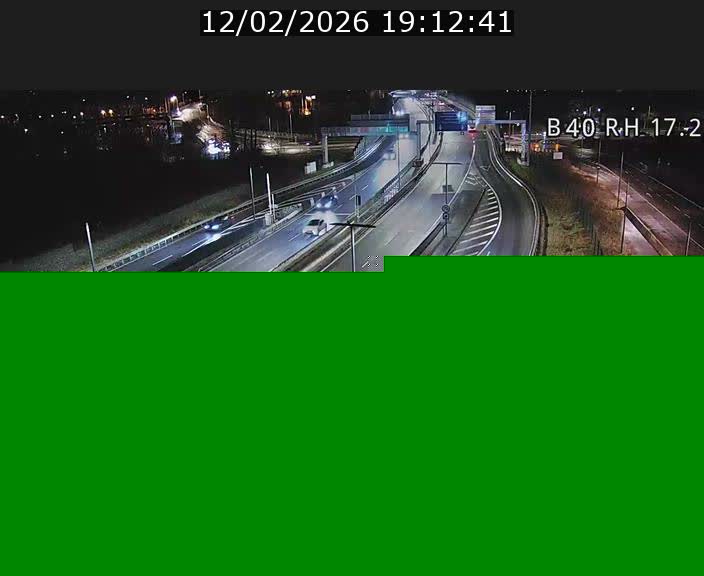 Webcam sur le contournement d'Esch Belval à hauteur de la sortie Université de Luxembourg. Vue orientée vers Luxembourg