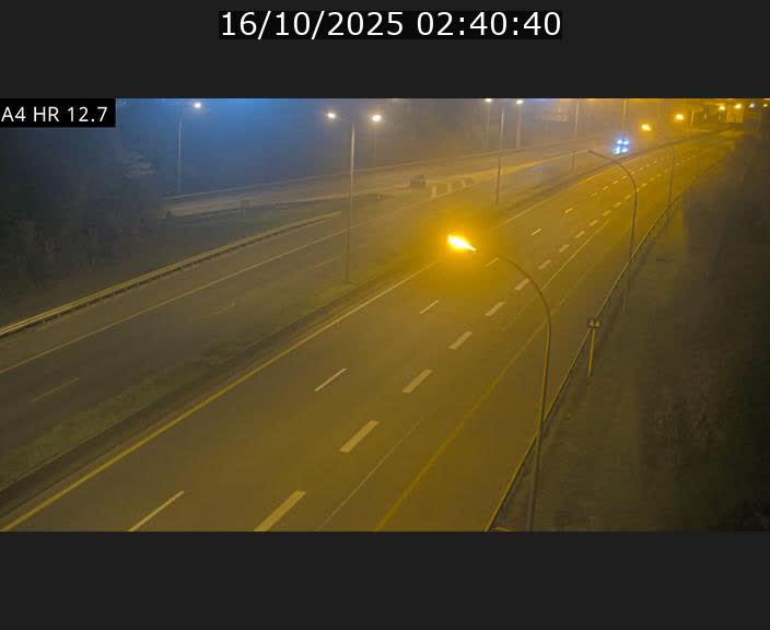 Traffic live webcam Luxembourg Esch sur Alzette - A4 - BK 12.7 - direction Esch-Belval
