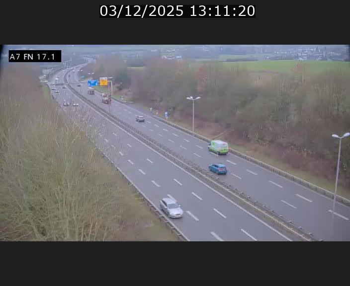 Caméra trafic Luxembourg - A7, Merscherbierg direction Mersch