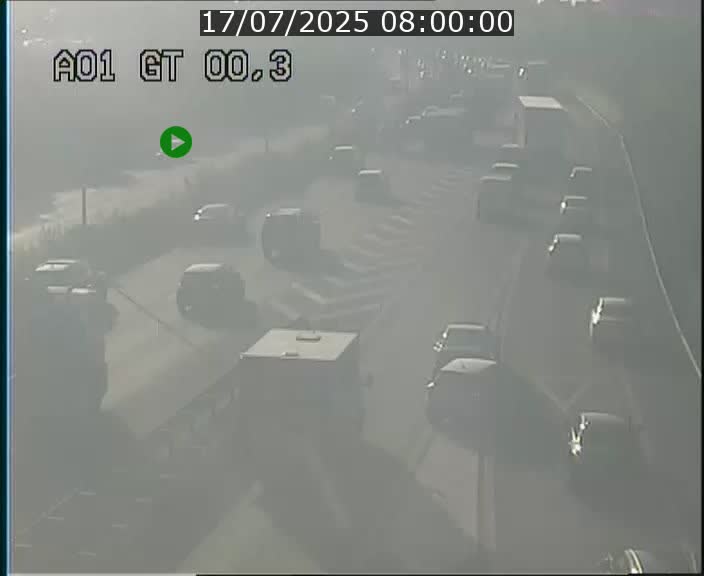 Traffic live webcam Luxembourg Croix de Gasperich - A1 direction Kirchberg - BK 0.3