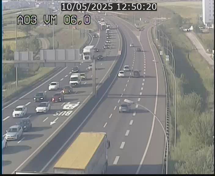 Traffic live webcam Luxembourg Aire de Berchem - A3 - BK 6 - direction France