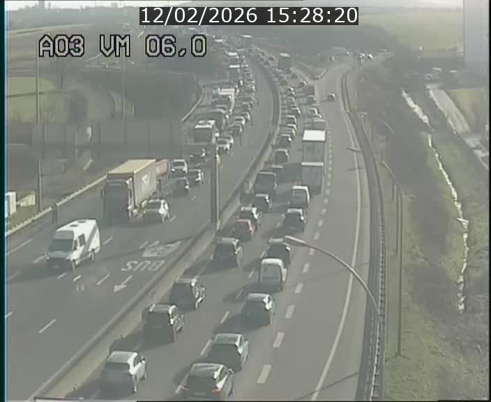 Traffic live webcam Luxembourg Aire de Berchem - A3 - BK 6 - direction France