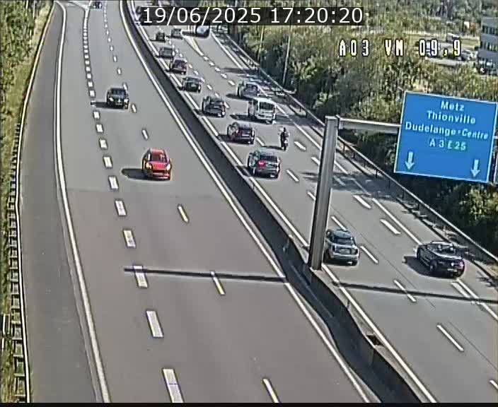 Webcam Autoroute à la Croix de Bettembourg - A3 - BK 9.9 - direction France