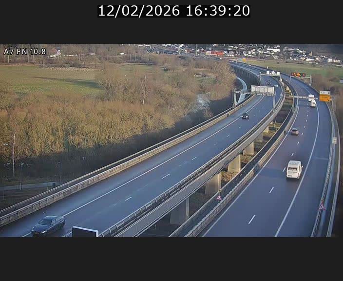 Caméra trafic Luxembourg - A7, Tunnel Gousselerbierg, sortie sud, direction rond-point Lorentzweiler (BK 10.8)
