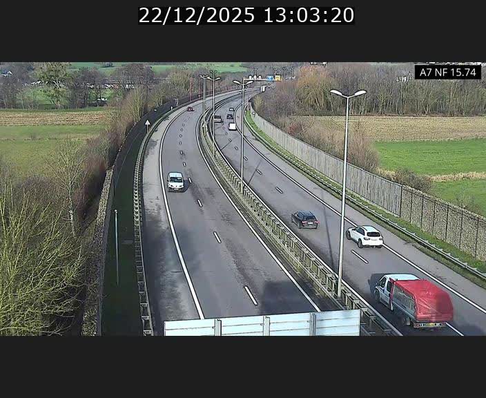 Caméra trafic Luxembourg - A7, Tunnel Mersch, entrée nord, direction Lorentzweiler