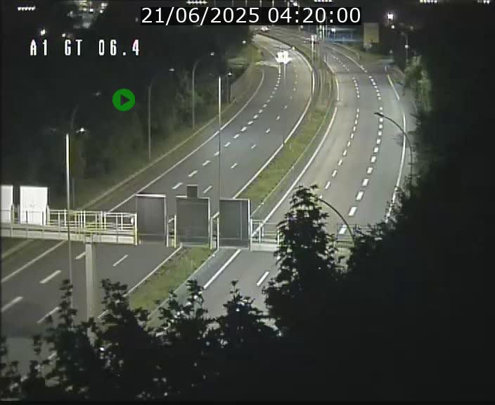 Traffic live webcam Luxembourg Hamm - A1 direction Sandweiler - BK 6.4