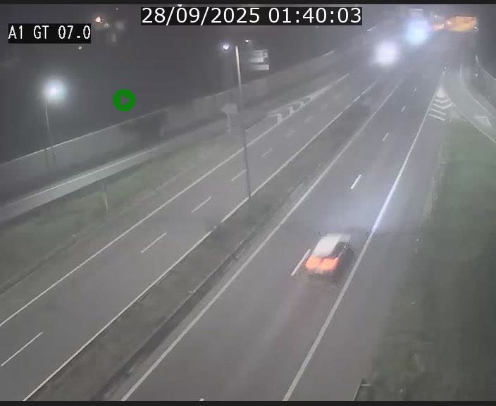 Traffic live webcam Luxembourg Cents - A1 direction Kirchberg - BK 7