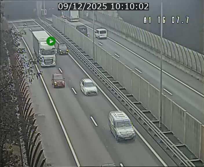 Traffic live webcam Luxembourg Kirchberg - A1 direction Luxembourg-ville - BK 7.7