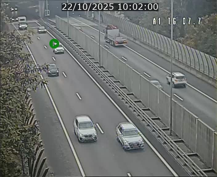 Traffic live webcam Luxembourg Kirchberg - A1 direction Luxembourg-ville - BK 7.7